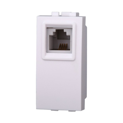 [BLB2354] ETTROIT Connettore Telefonica Presa RJ11 Colore BIANCO Compatibile Con Bticino Living Light