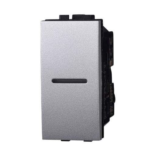 [BLG0701] ETTROIT Deviatore Assiale 1P 16A Unipolare Colore GRIGIO Compatibile Con Bticino Living International