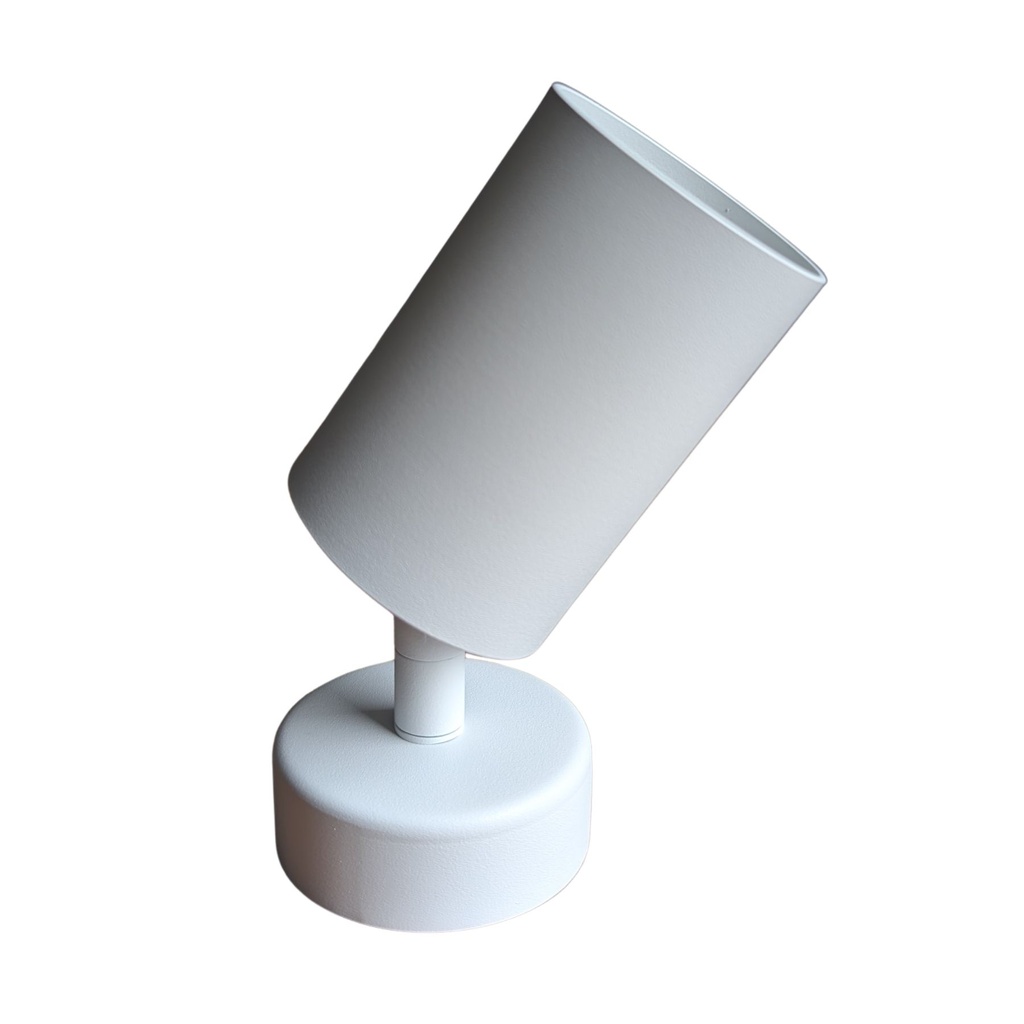 Faretto Porta Lampada GU10 Cilindro Orientabile, Montaggio Plafone Da Soffitto o Parete, Colore Bianco Nero Sabbia