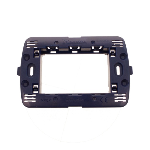 [MBL0003] Supporto Telaio 3 Moduli Per Scatola 503 MBL 3M Blu Compatibile Bticino Living BLN0203