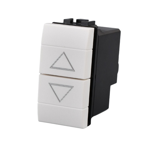 [MBL1101] Commutatore 10A 220V Per Tapparelle MBL Bianco 1M Compatibile Bticino Living Light BLB1204