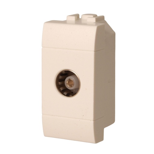 [MBL1191] Connettore Presa TV Terminale Femmine MBL Bianco 1M Compatibile Bticino Living Light BLB2251