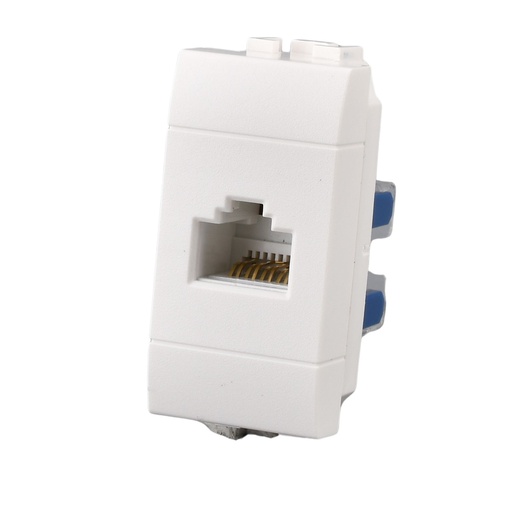 [MBL1231] Connettore Rete Presa Dati RJ45 CAT6 MBL Bianco 1M Compatibile Bticino Living Light BLB2356