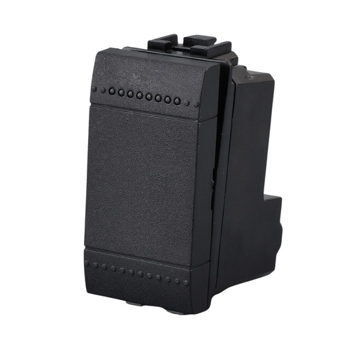 [MBL2081] Pulsante NO 1P 16A 220V MBL Nero 1M Compatibile Bticino Living International BLN1001