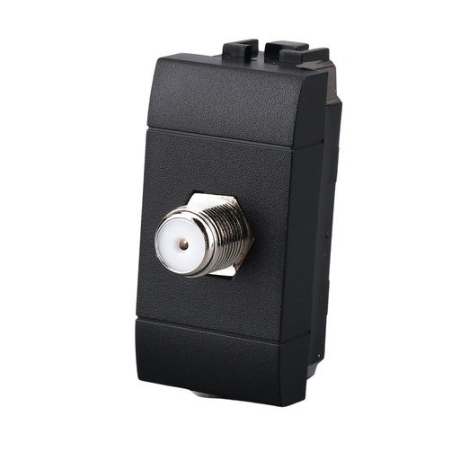 [MBL2201] Presa TV SAT A Vite Satellitare Tipo F MBL Nero 1M Compatibile Bticino Living International BLN2252