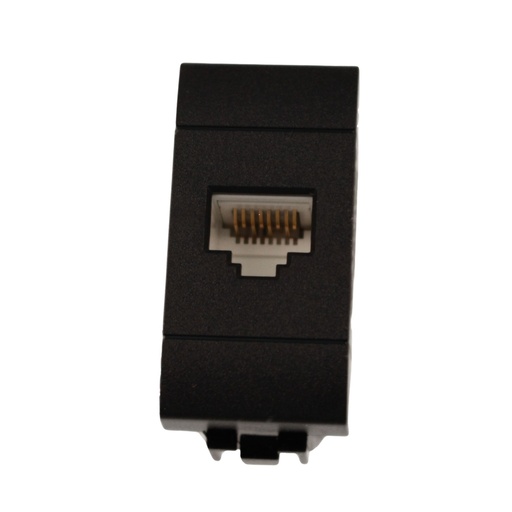 [MBL2231] Connettore Rete Presa Dati RJ45 CAT6 MBL Nero 1M Compatibile Bticino Living International BLN2356