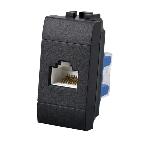 [MBL2231] Connettore Rete Presa Dati RJ45 CAT6 MBL Nero 1M Compatibile Bticino Living International BLN2356