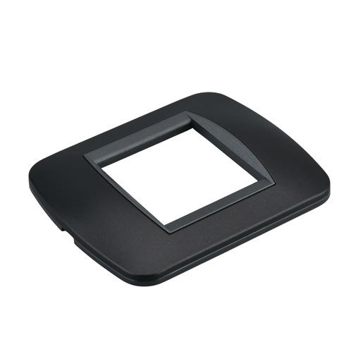 [MBL70212] Placca Plastica Ovale MBL 2M Nero Compatibile Bticino Living