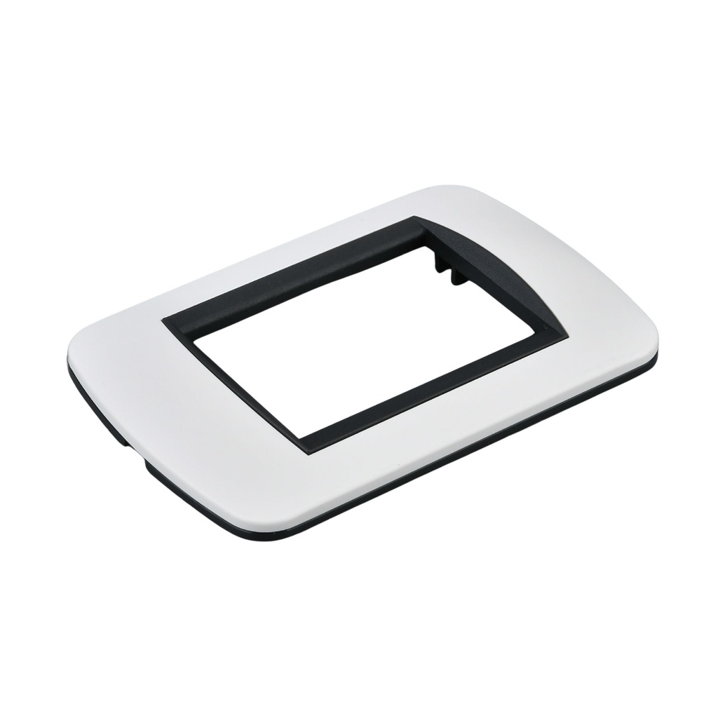 Placca Plastica Ovale MBL 3 Moduli/Posti Compatibile Bticino Living 17 Colori Disponibili