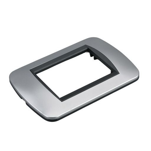 [MBL70313] Placca Plastica Ovale MBL 3M Grigio Compatibile Bticino Living BLN88306