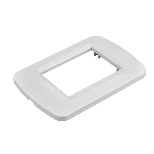 [MBL70327] Placca Plastica Ovale MBL 3M Bianco Completo Compatibile Bticino Living BLN88318