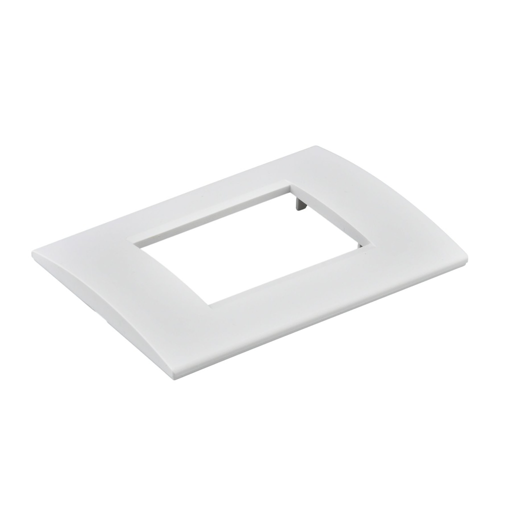 Placca Plastica Quadrata MBL 3 Moduli/Posti Compatibile Bticino Living