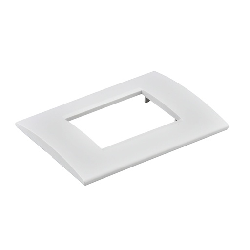 Placca Plastica Quadrata MBL 3 Moduli/Posti Compatibile Bticino Living, 15 Colori Disponibili