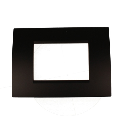 [MBL74312] Placca Plastica Quadrata MBL 3M Nero Compatibile Bticino Living BLN89302