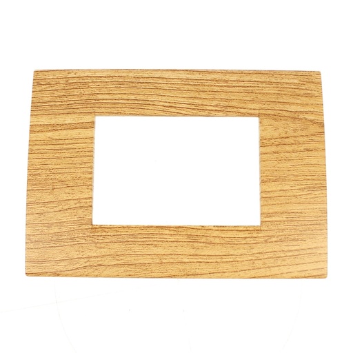 [MBL74319] Placca Plastica Quadrata MBL 3M Legno Scuro Compatibile Bticino Living BLN89305