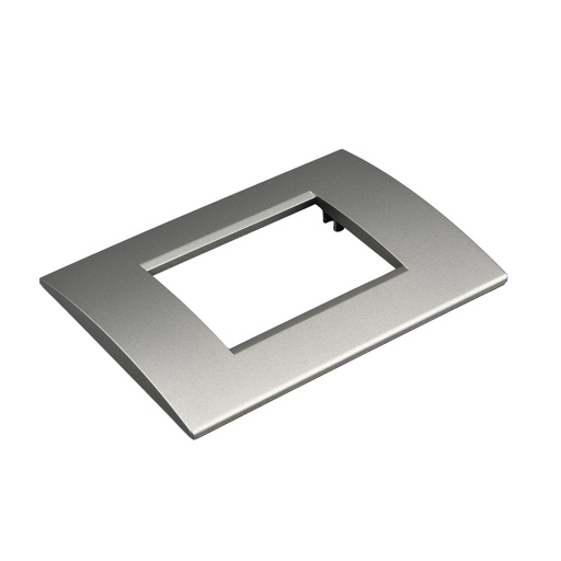 [MBL74323] Placca Plastica Quadrata MBL 3M Titanio Compatibile Bticino Living BLN89308