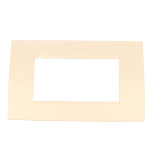 [MBL74411] Placca Plastica Quadrata MBL 4M Bianco Compatibile Bticino Living BLN89401