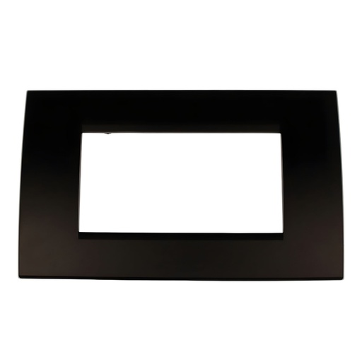 [MBL74412] Placca Plastica Quadrata MBL 4M Nero Compatibile Bticino Living BLN89402