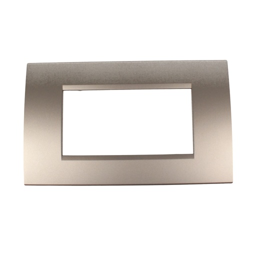 [MBL74413] Placca Plastica Quadrata MBL 4M Grigio Compatibile Bticino Living BLN89406