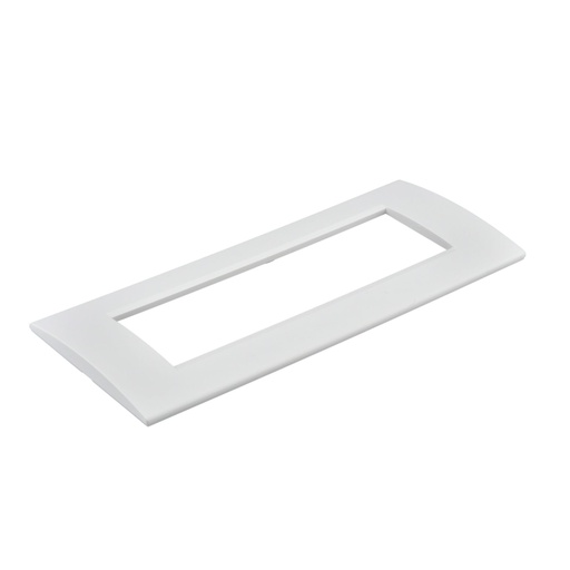 Placca Plastica Quadrata MBL 7 Moduli Posti Compatibile Bticino Living, 3 Colori Disponibili