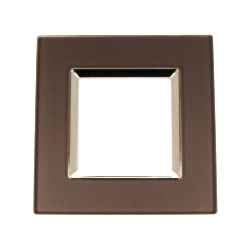 [MBL84213] Placca Quadrata In Vetro Temperato MBL 2M Grigio Compatibile Bticino Living