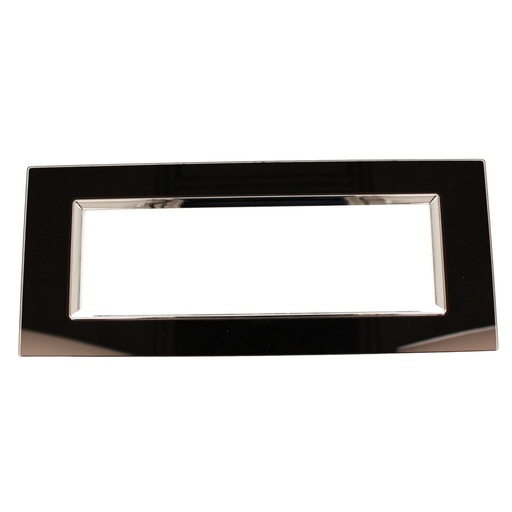 [MBL84712] Placca Quadrata In Vetro Temperato MBL 7M Nero Compatibile Bticino Living BLN84702