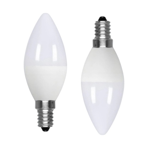 [LC14309DN] 2 Pezzi Lampadina LED, Lampadina E14 C37 9W 860LM Bianco Neutro 4200K D37X106mm