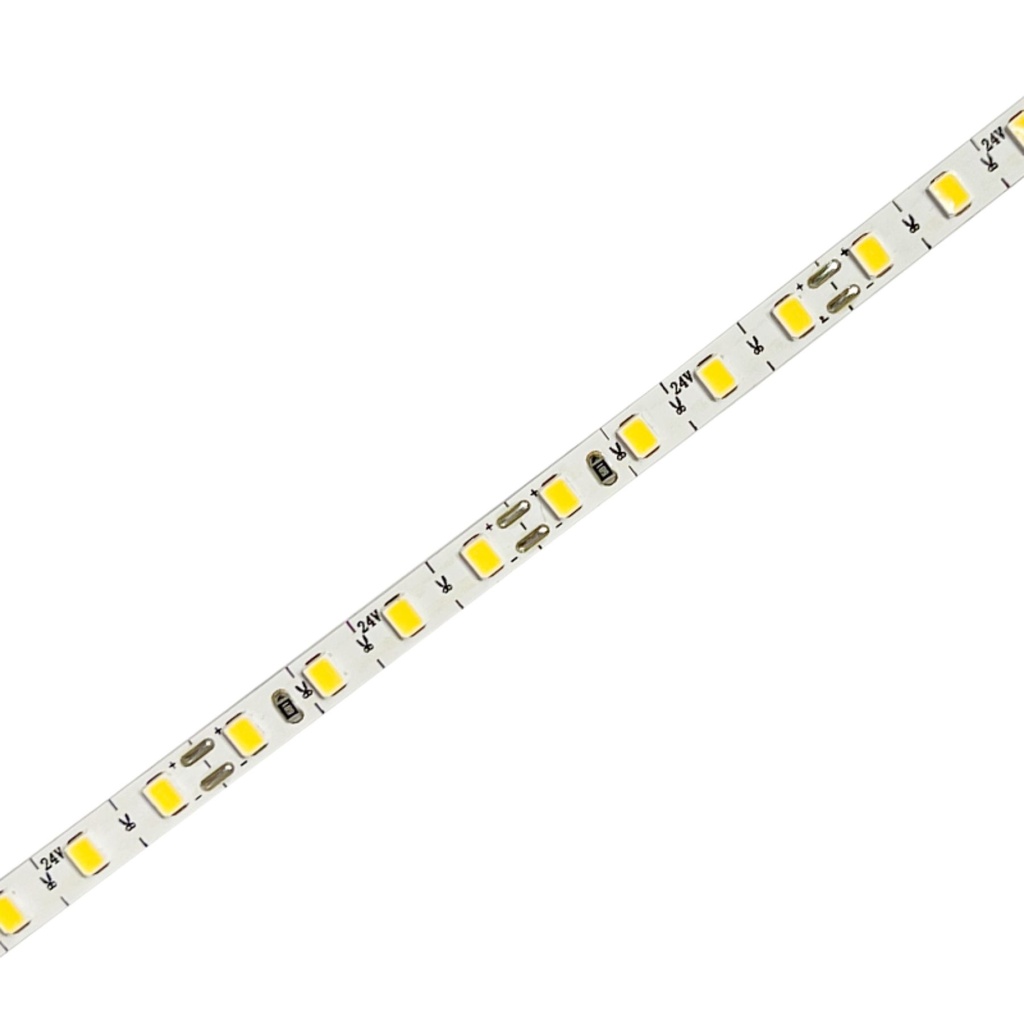 24V Striscia Led SMD Da 10 Metri, Slim da 5mm 8W/M, 110lm/W 120SMD/M, Bianco Neutro 4000K, Tagliabile Ogni Singolo Led da 8mm, Dimmerabile PWM, IP20, CRI>80