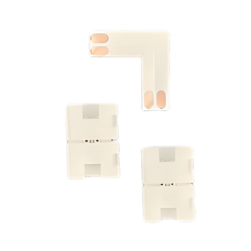 [CL20556] 3 Pezzi Connettore 5mm Angolare 90° 2 PIN, Per Curvare 2 Striscie Led Smd con Passo da 5mm Senza Saldare