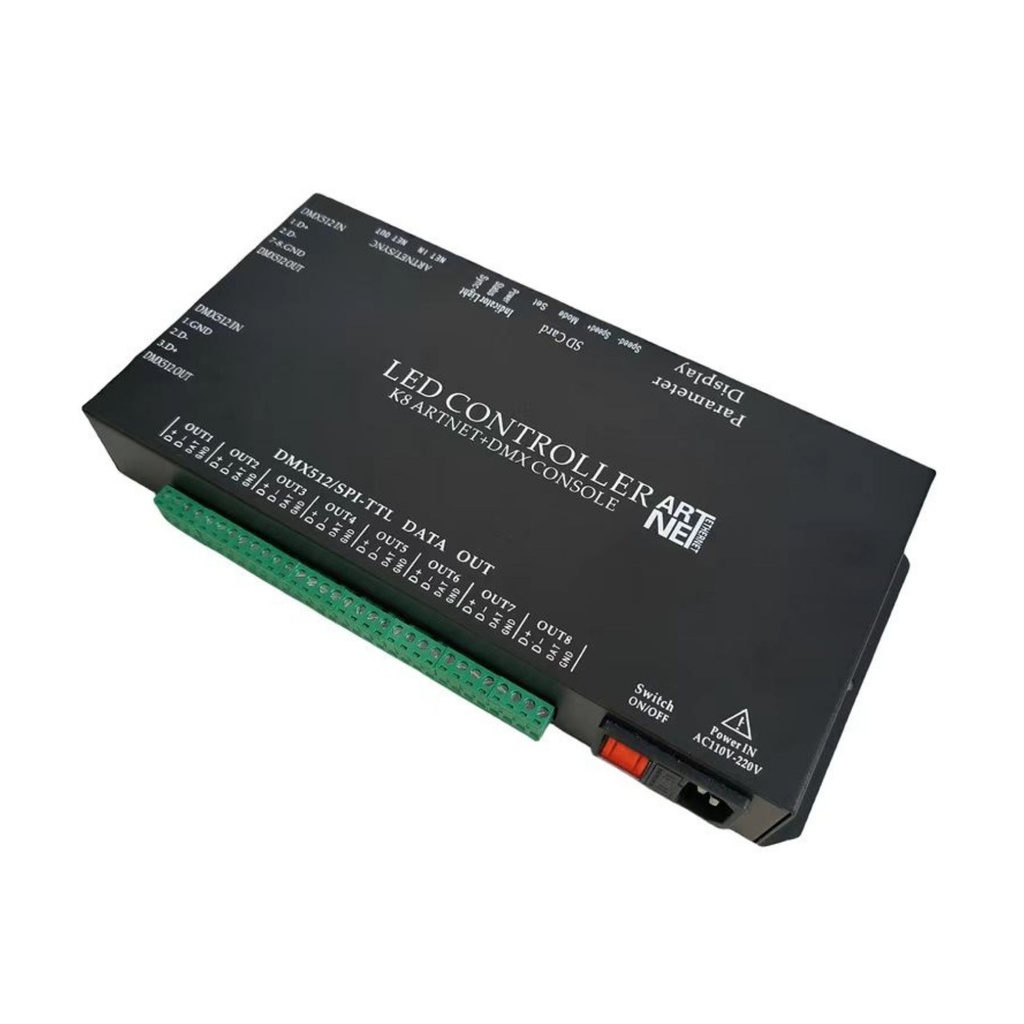 [CL1024] Controller ARTNET DMX K8 LED Pixel 8 Canali 8192 Pixel Compatibile Con Madrix Resolume
