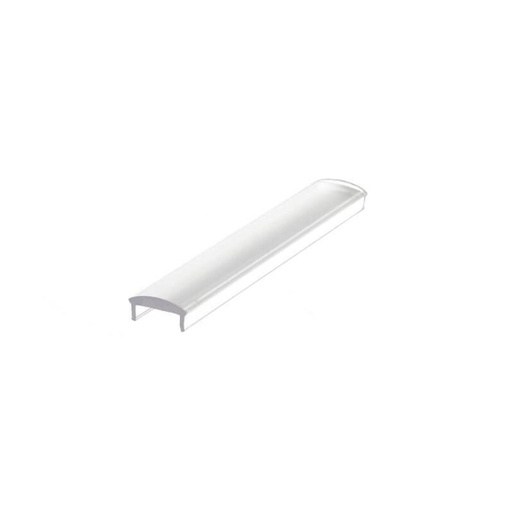 [BA3204M2] 2 Metri Diffusore Copertura PC Trasparente con Lente 60° Ingrandimento per Profilo Alluminio Strip LED Universale