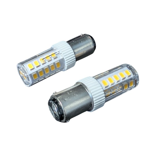 [RE15332DC] 2 Pezzi Lampada Led BA15D G18 Bianco Caldo 3000K 220V 4W 32 SMD 2835