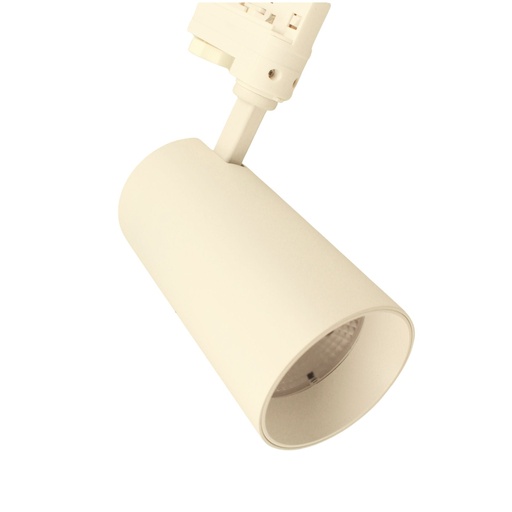 [CB307CCT] Faro Lampada Led A Binario 30W 2800lm Trifase CCT Angolo Luce 50° CRI>90 UGR<19 Carcassa Bianco 3000K 4000K 6000K 3 In 1 D80X157mm