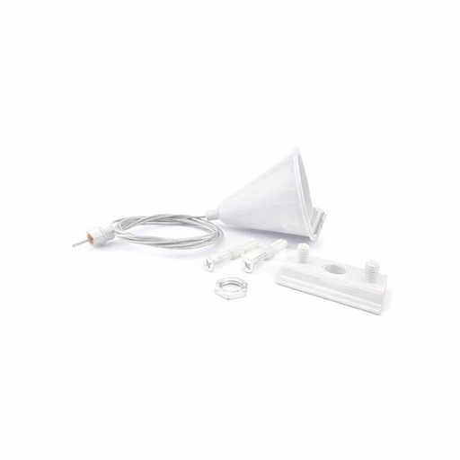 [CB6670] Kit Cavo Sospensione per Binario Monofase Bianco con Filo 200 cm Solo Per un Lato