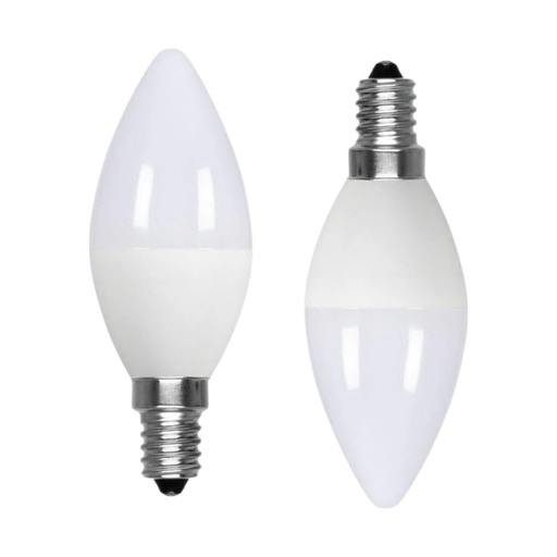 [LC14310DC] 2 Pezzi Lampadina LED E14 C37 Candela 10W 950LM Bianco Caldo 3000K D37X106mm