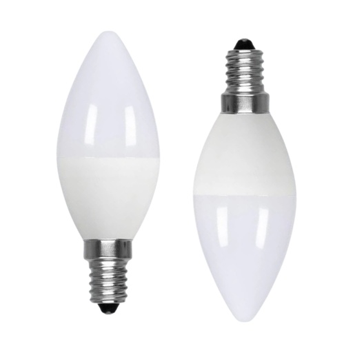 [LC14310DF] 2 Pezzi Lampadina LED E14 C37 Candela 10W 950LM Bianco Freddo 6500K D37X106mm