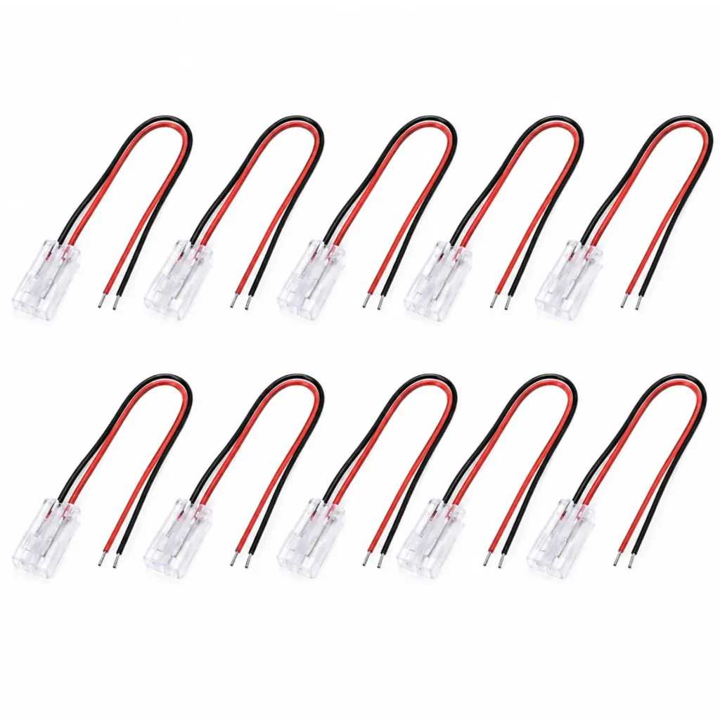 [SL241109] 10 PZ Connettore di Alimentazione Per Striscia Led Neon Flex SL241110