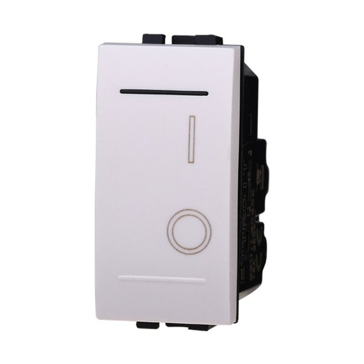 [BLB0402] ETTROIT Interruttore Bipolare 0-1 16A Colore BIANCO Compatibile Con Bticino Living Light