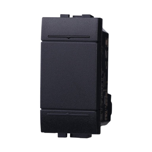 [BLN0901] ETTROIT Invertitore 1P 16A Unipolare Colore Nero Compatibile Con Bticino Living International