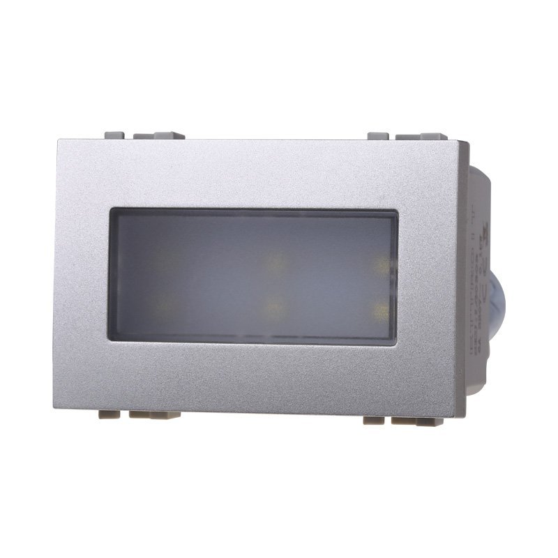 Lampada Led Segnapasso 3P 220V Grigio 6000K Compatibile Con Bticino Living International