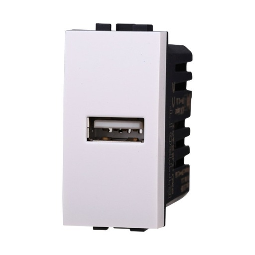 [BLB2401] ETTROIT Modulo Presa Caricatore USB 5V 2,1A Colore BIANCO Compatibile Con Bticino Living Light