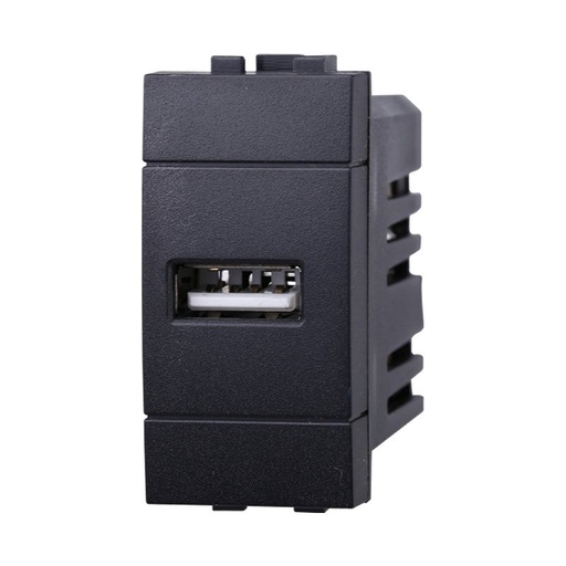 [BLN2401] ETTROIT Modulo Presa Caricatore USB 5V 2,1A Colore Nero Compatibile Con Bticino Living International
