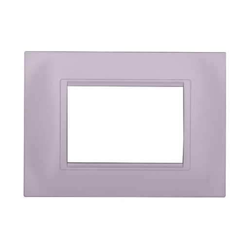 [BLN89301] ETTROIT Placca Plastica Quadrata Serie Space 3P Colore Bianco Compatibile Con Bticino Living Light