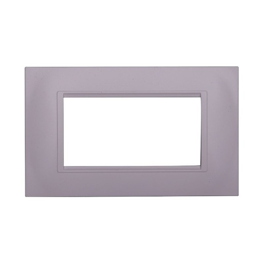 [BLN89401] ETTROIT Placca Plastica Quadrata Serie Space 4P Colore Bianco Compatibile Con Bticino Living Light