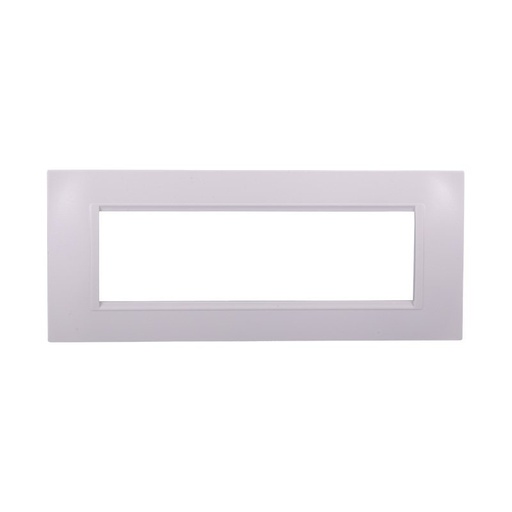 [BLN89701] ETTROIT Placca Plastica Quadrata Serie Space 7P Colore Bianco Compatibile Con Bticino Living Light