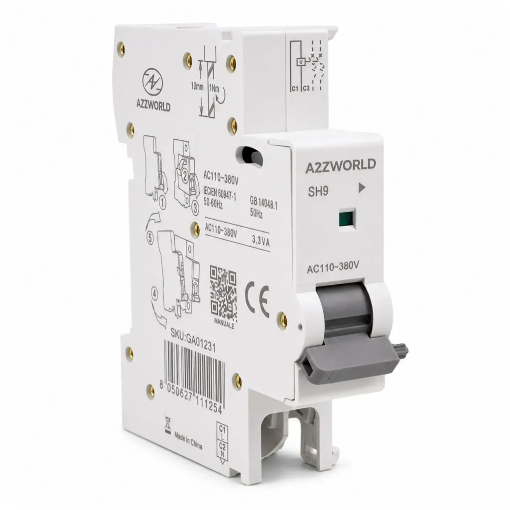 [GA01231] Bobina Di Sgancio A Lancio di Corrente 220V 1 Modulo DIN, Compatibile Con Serie GYM9 GYM9H GYM10 GYR9N GYR10N, Chint NB1 NBH8 NB1L NB310L