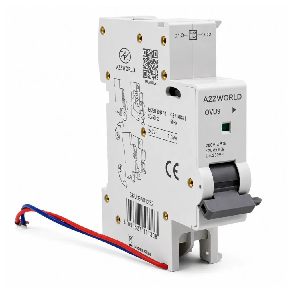 [GA01232] Bobina Di Sgancio a Minima Tensione e Massima Tensione, 170V-280V, 1 Modulo DIN, Compatibile Con Serie GYM9 GYM9H GYM10 GYR9N GYR10N, Chint NB1 NBH8 NB1L NB310L