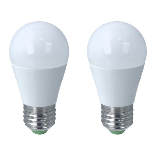 [LC27208C] 2 PZ Lampada A Led, Lampadina E27 G45 8W Bianco Caldo 3000K 720 Lumen