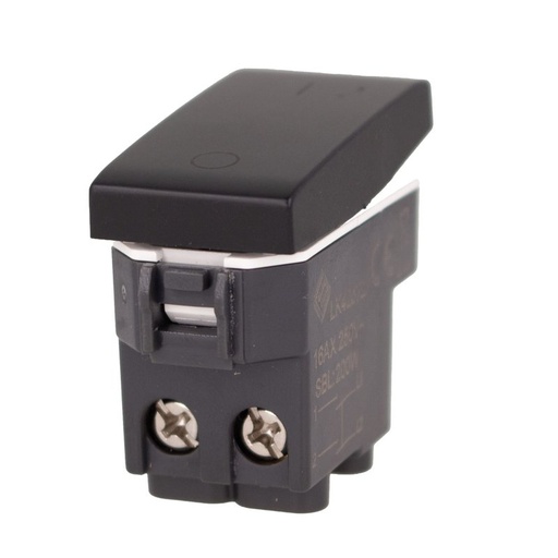 [LK42572B] Interruttore Bipolare 2P 16A Colore Nero Compatibile Con Bticino Living e Vimar Plana