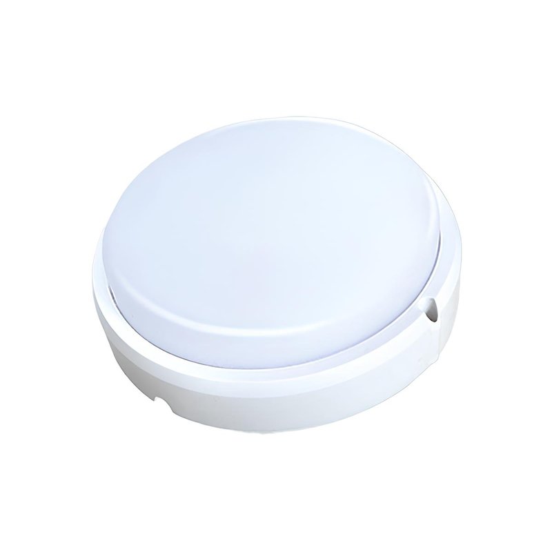 Plafoniera Led Lampada Da Parete Soffitto IP54 Rotondo 12W 1155LM Bulkhead Per Condominio D150X47mm, Disponibili 3000K 6500K